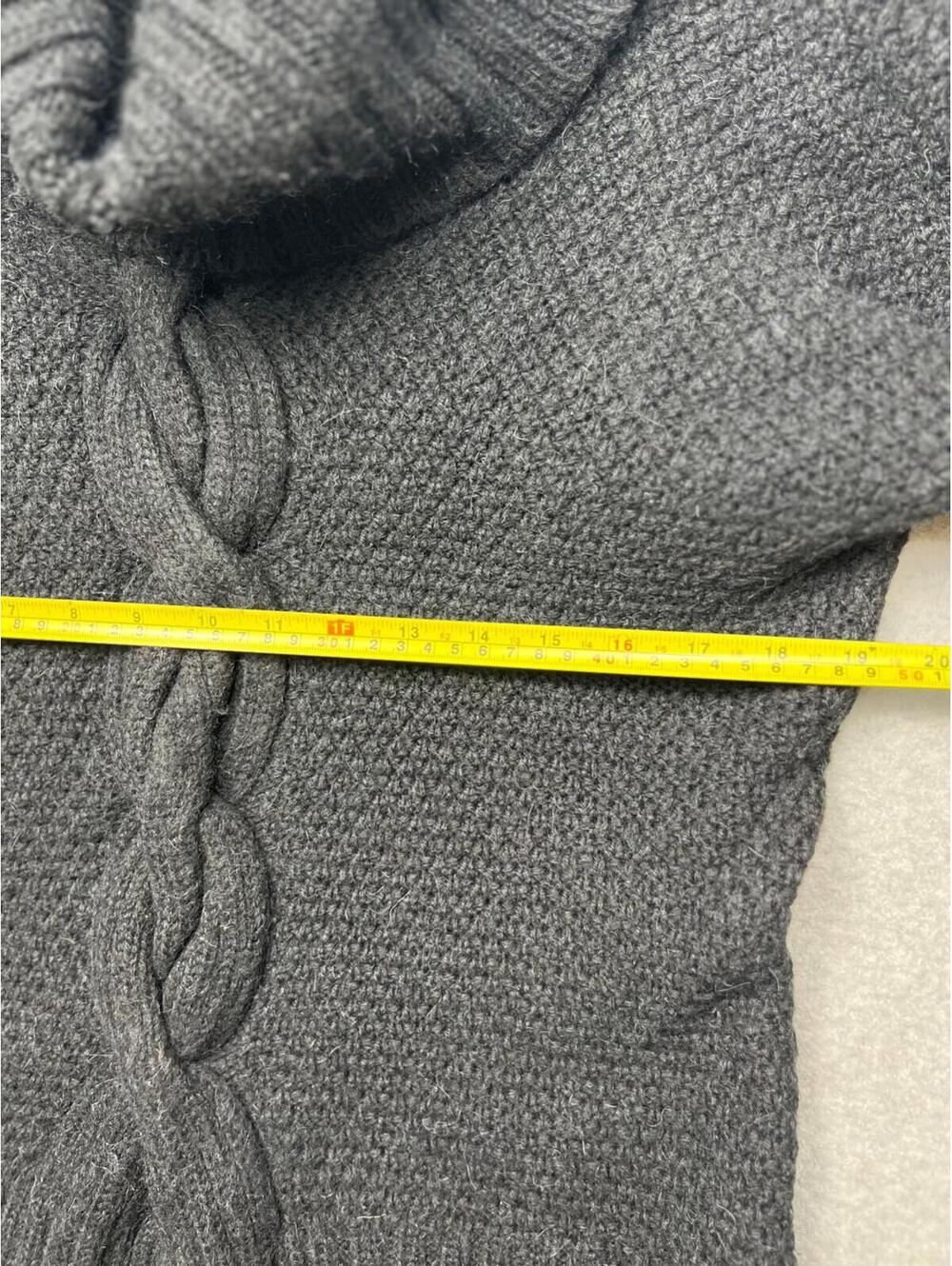 Talbots Chunky Thick Knit Sweater Ribbed Cable Turtleneck Wool Alpaca Petites S - Picture 8 of 11